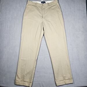 Polo Ralph Lauren Prospect Pants Mens 34x32 Chino Pants Khaki Tan Cotton Preppy